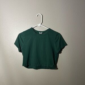 Cotton On Green Crop T-Shirt Short Sleeve